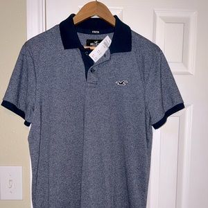 Men’s blue Hollister polo